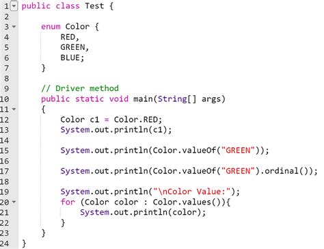 how to create enum with multiple values in java