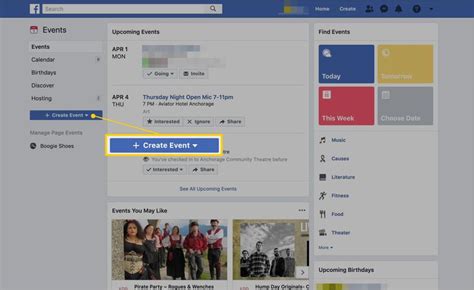 how to create event on facebook page