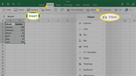 how to create excel on ipad