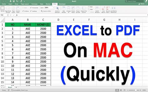 how to create excel sheet in macbook