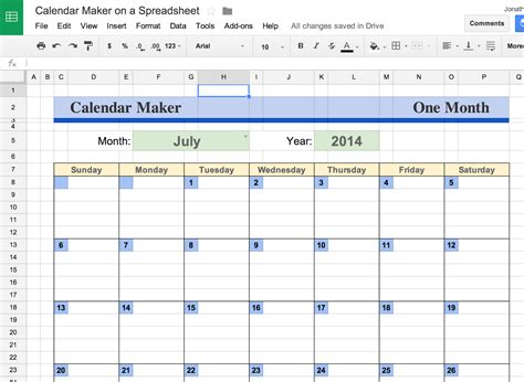 how to create excel sheet on google drive