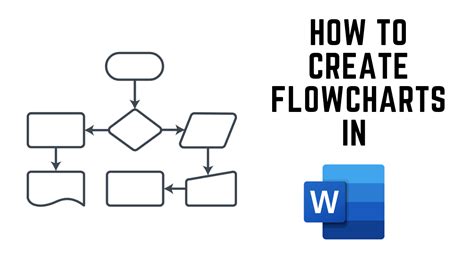 how to create flow charts in microsoft word