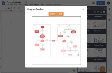 how to create flow diagram in lucidchart