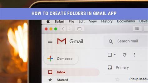 how to create folders in gmail app android