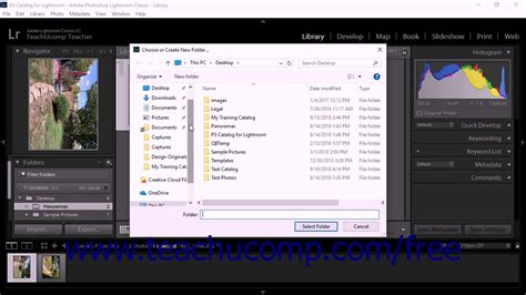 how to create folders in lightroom classic