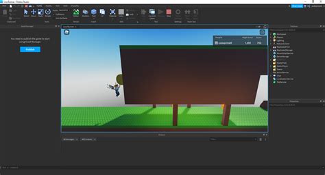 how to create game on roblox studio