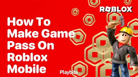how to create game pass on roblox mobile