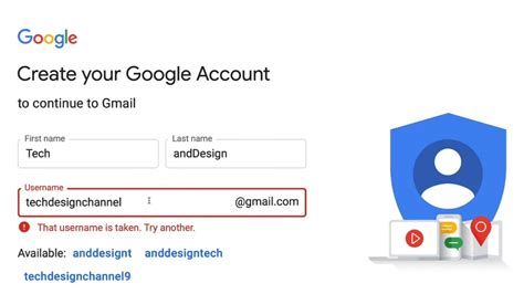 how to create gmail account name