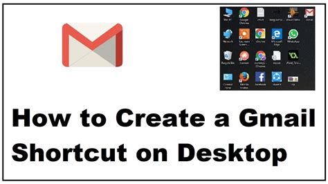 how to create gmail shortcut on desktop windows 10