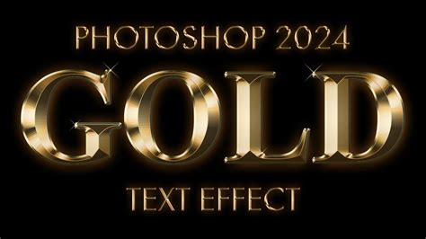 how to create golden text in photoshop