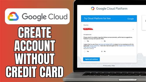 how to create google cloud account without credit card