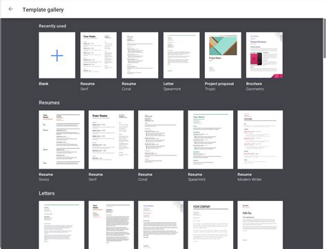 how to create google docs template