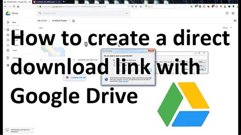 how to create google drive link