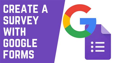 how to create google form survey youtube