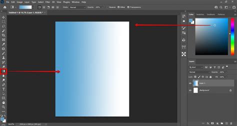 how to create gradient background in photoshop