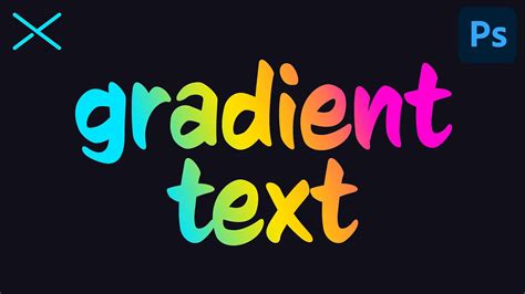 how to create gradient text in photoshop