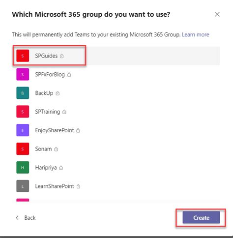 how to create groups in ms forms