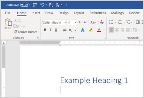 how to create heading styles in word