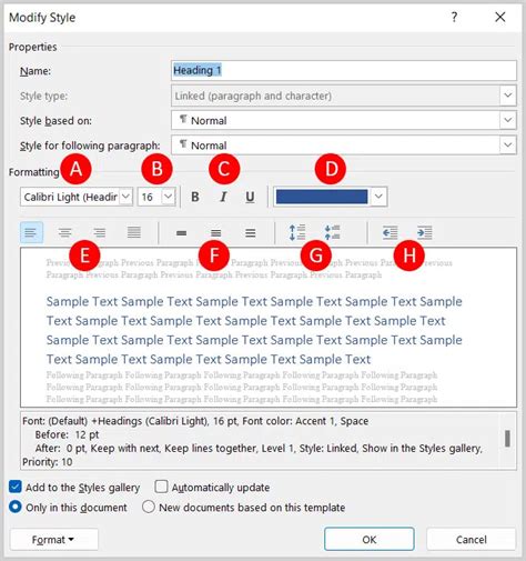how to create highlight headings in word