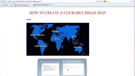 how to create image map in html