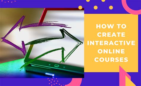 how to create interactive online courses