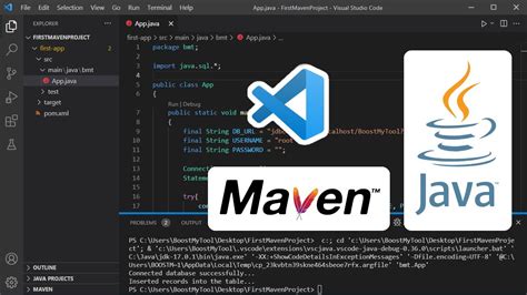 how to create java maven project in visual studio code