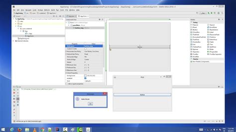 how to create java swing application in intellij idea