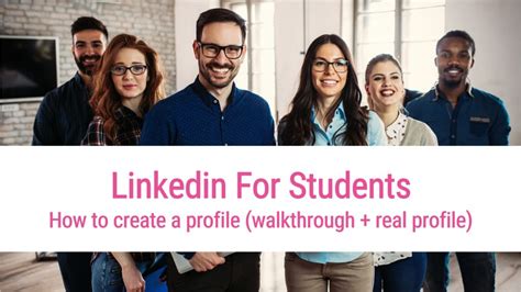 how to create linkedin account for students