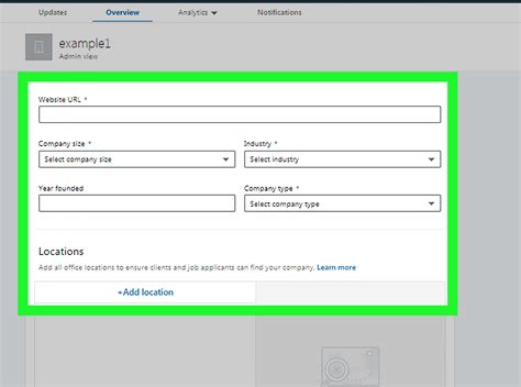 how to create linkedin profile for company