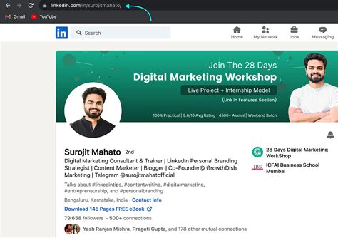 how to create linkedin profile for freshers without experience