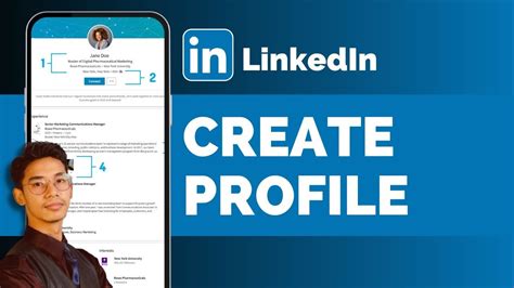 how to create linkedin profile in mobile