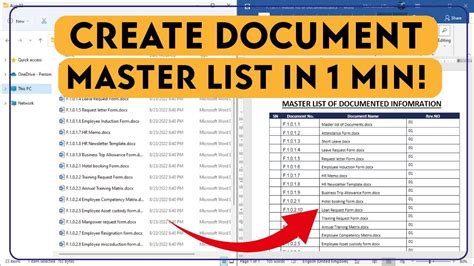 how to create list in word document