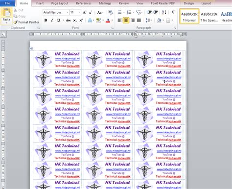 how to create mailing labels in word