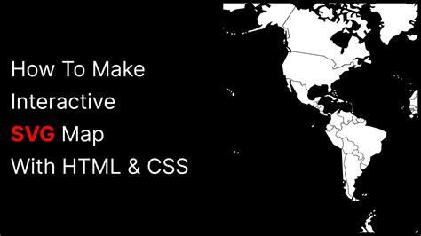 how to create map in html css