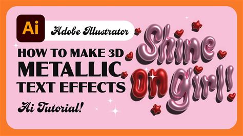 how to create metallic text effect in adobe illustrator