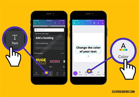 how to create multicolor text in canva mobile