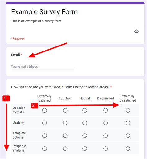 how to create multiple choice grid in google forms