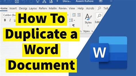 how to create multiple copies in word