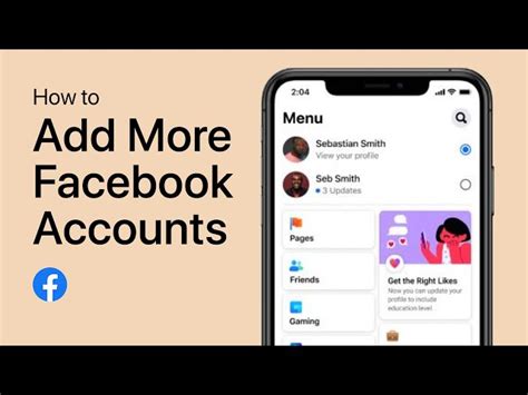 how to create multiple facebook accounts on iphone