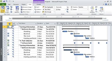 how to create multiple projects in ms project