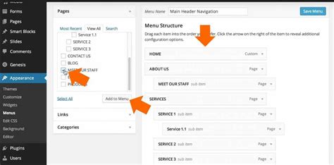 how to create navigation bar in wordpress