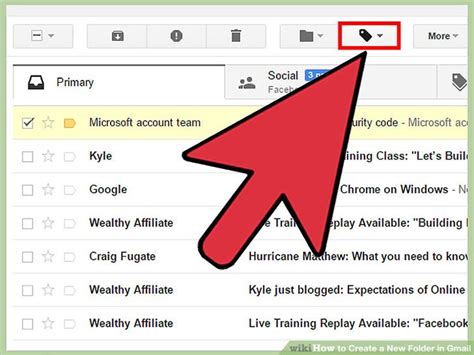 how to create new folder in gmail app
