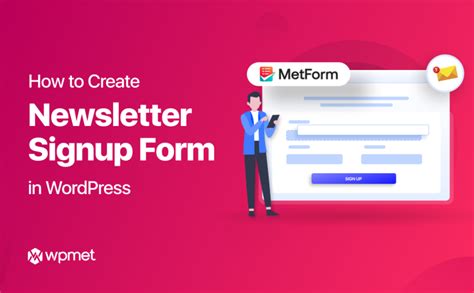 how to create newsletter form in wordpress