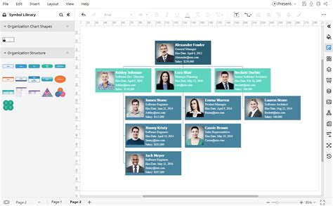 how to create organization chart in google slides
