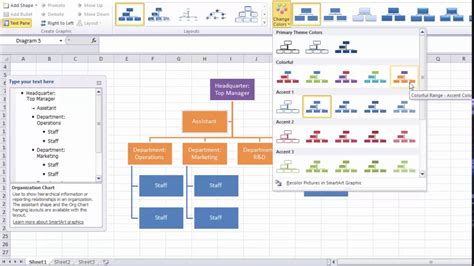 how to create organization chart using excel