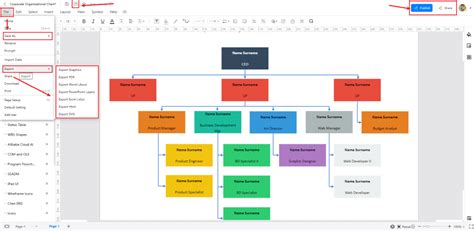 how to create organization structure in word