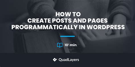 how to create page in wordpress programmatically