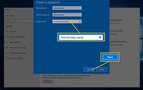 how to create password for pc windows 7