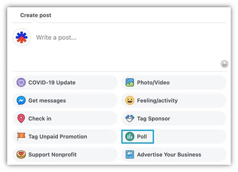 how to create poll on facebook page