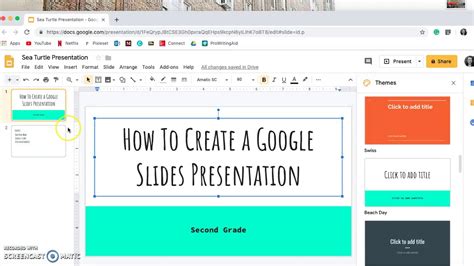 how to create presentation in google slides